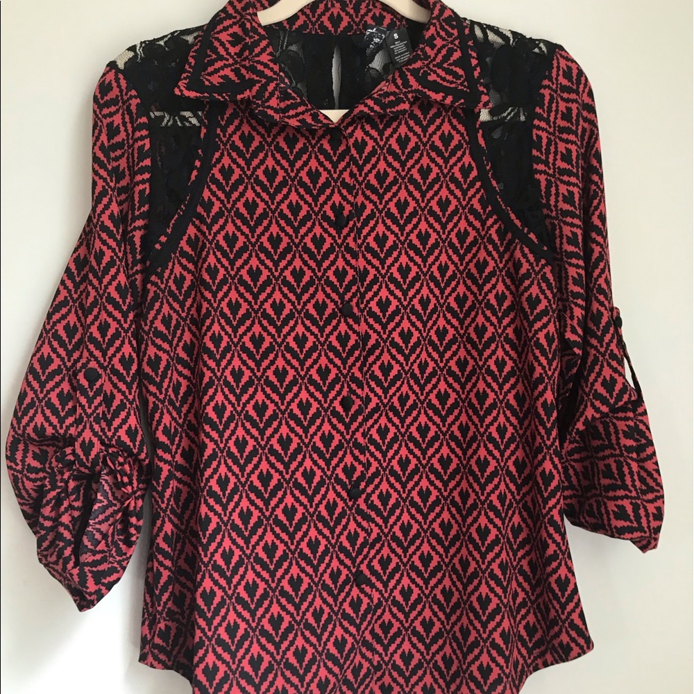 Red blouse